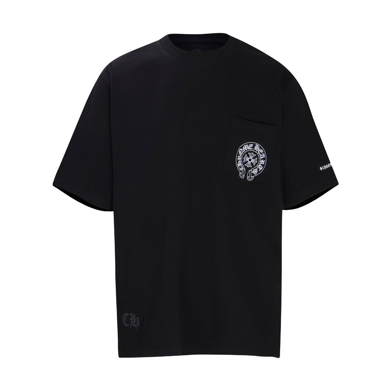 CHROME HEARTS Horse Shoe Logo Pocket T-Shirt K6013