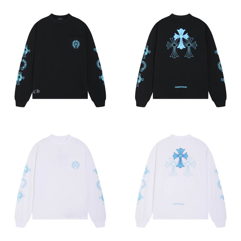 CHROME HEARTS Men's Long-Sleeve T-shirtSweatshirt K8018