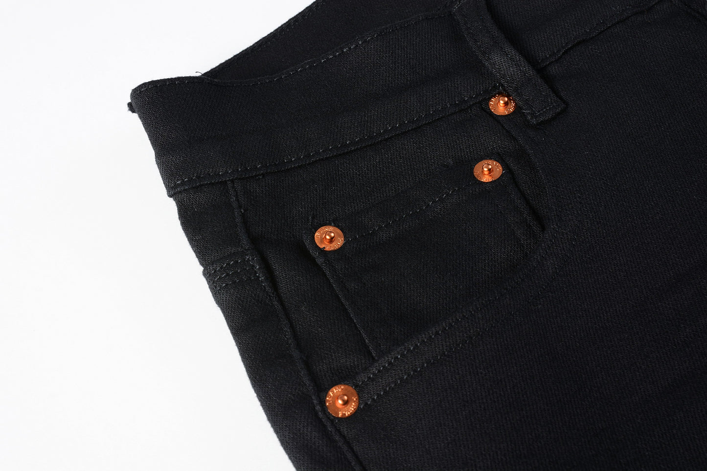 PURPLE Men Streetwear Skinny Jeans Black Wash with Clean Minimalist Style 9023