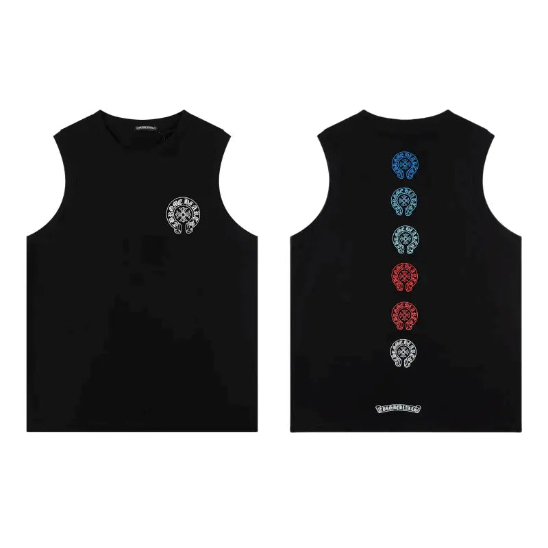 CHROME HEARTS Rainbow horseshoe printtank top T-shirt P60