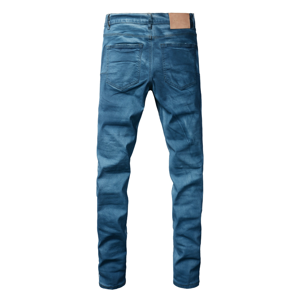 PURPLE Men classic streetwear Jeans Washed BlueClean Look Skinny Fit 9106