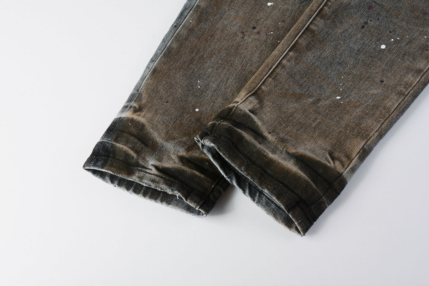 PURPLE New High Quality Mens Jeans Designer Jeans Fashion Distressed Ripped Denim Cargo For Men High Street Fashion 9031