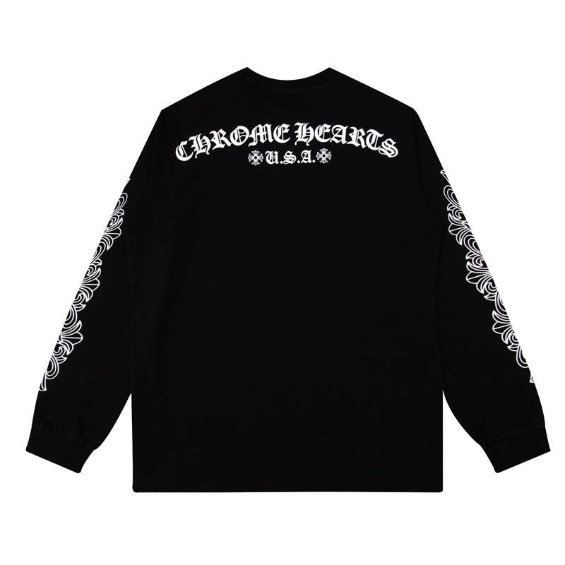 CHROME HEARTS Men's Long-Sleeve T-shirtSweatshirt K8005