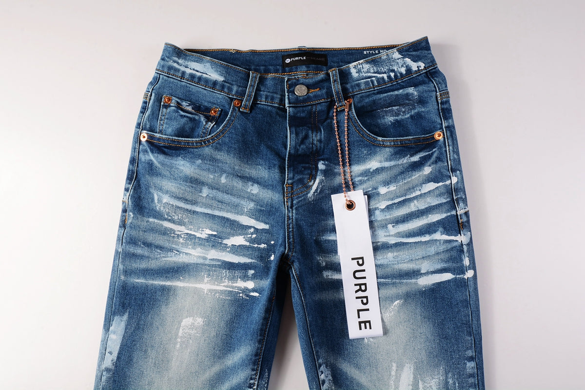 PURPLE Jeans Mens Jeans Man Jeans Pants Designer Black Skinny Stickers Light Wash Ripped Motorcycle 9062