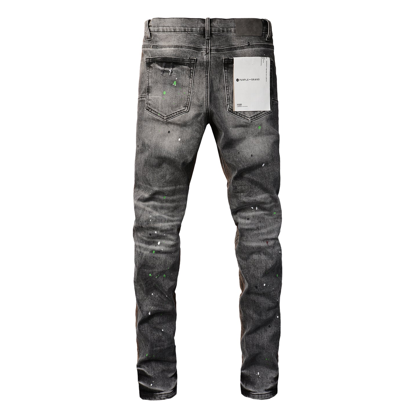 PURPLE New High Quality Mens Jeans Designer Jeans Fashion Distressed Ripped Denim Cargo For Men High Street Fashion 9031