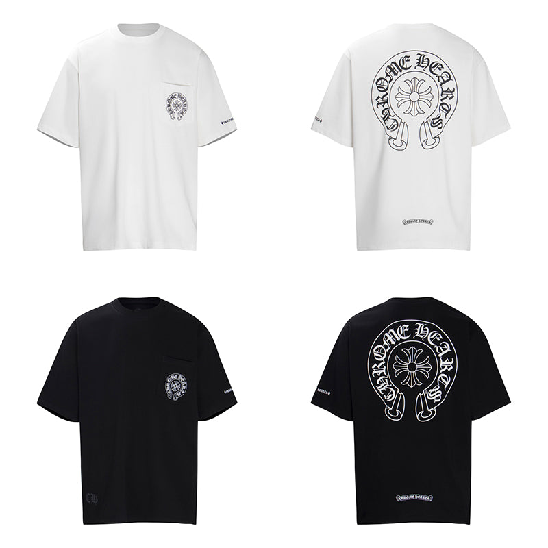 CHROME HEARTS Horse Shoe Logo Pocket T-Shirt K6013