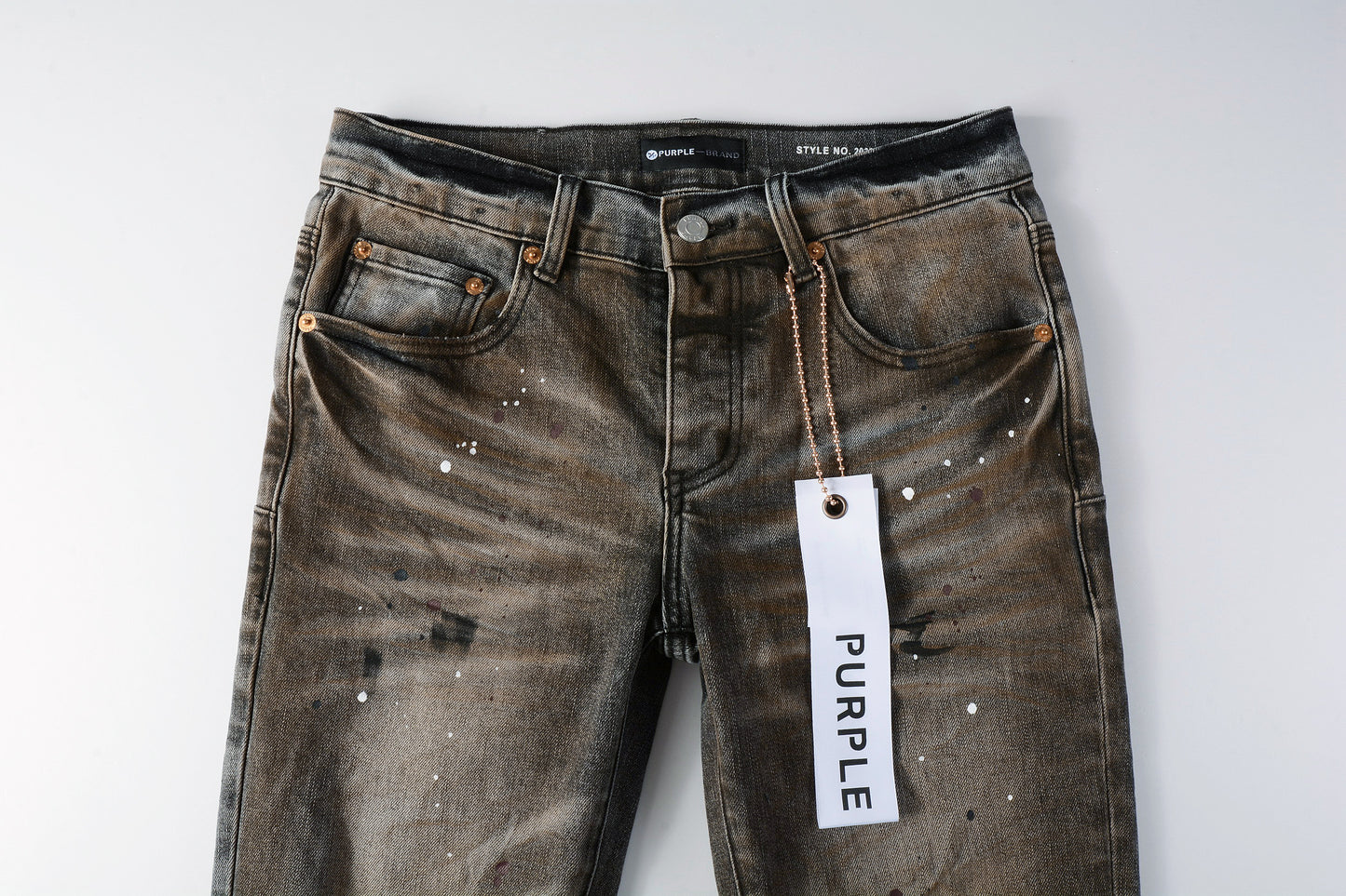 PURPLE New High Quality Mens Jeans Designer Jeans Fashion Distressed Ripped Denim Cargo For Men High Street Fashion 9031