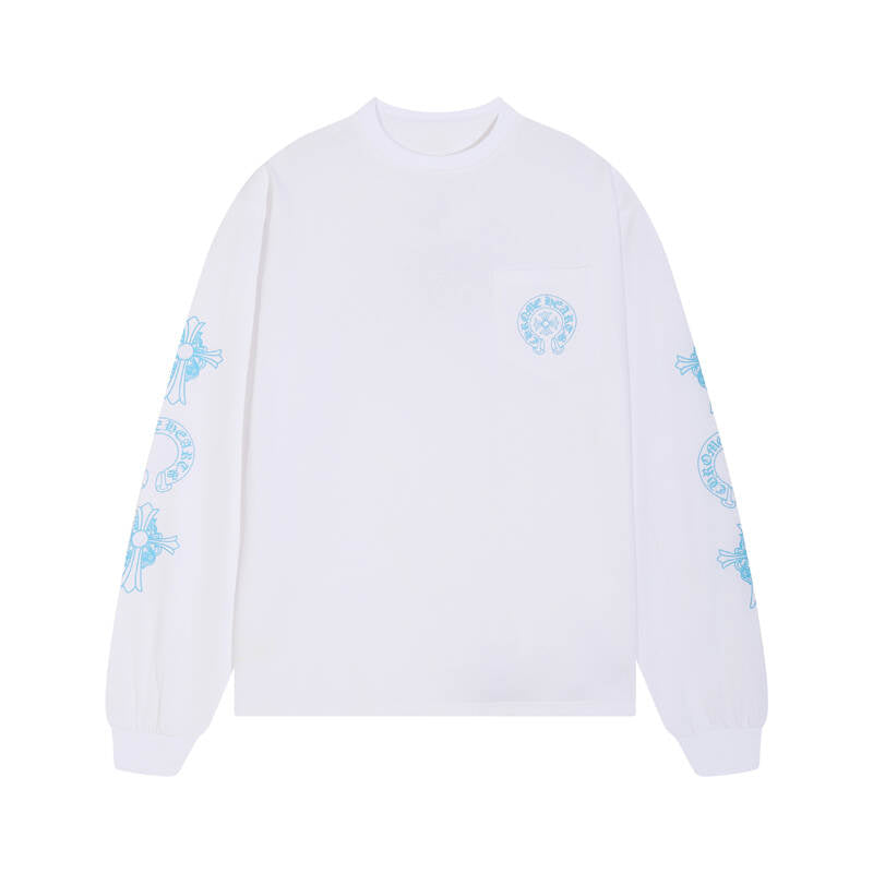 CHROME HEARTS Men's Long-Sleeve T-shirtSweatshirt K8018