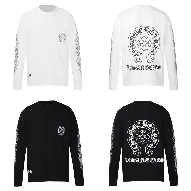 CHROME HEARTS Men's Long-Sleeve T-shirtSweatshirt K8008