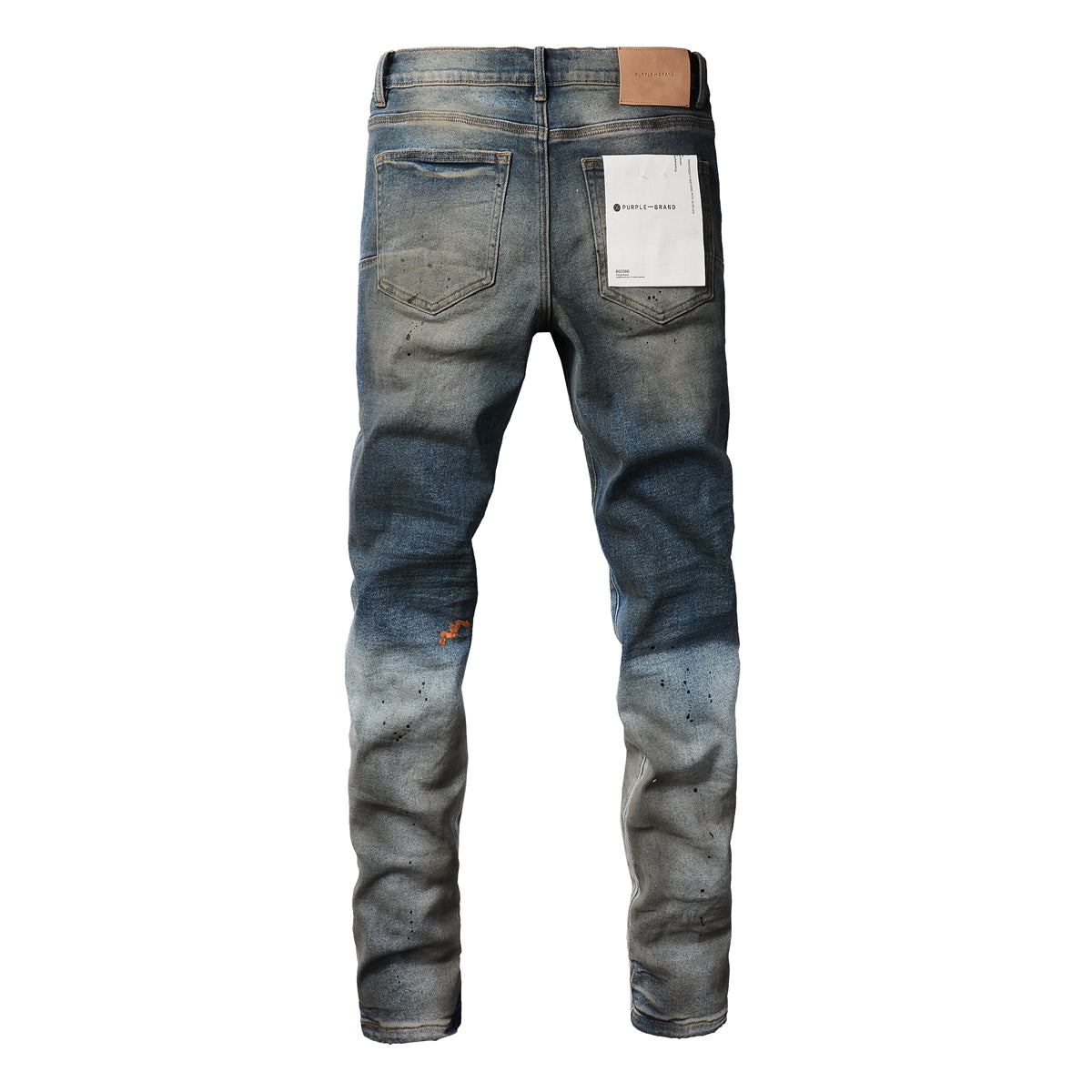 PURPLE Mens Purple Ripped Jeans Skinny Slim Fit Denim Pants Designer Flared Jeans for Men 9009