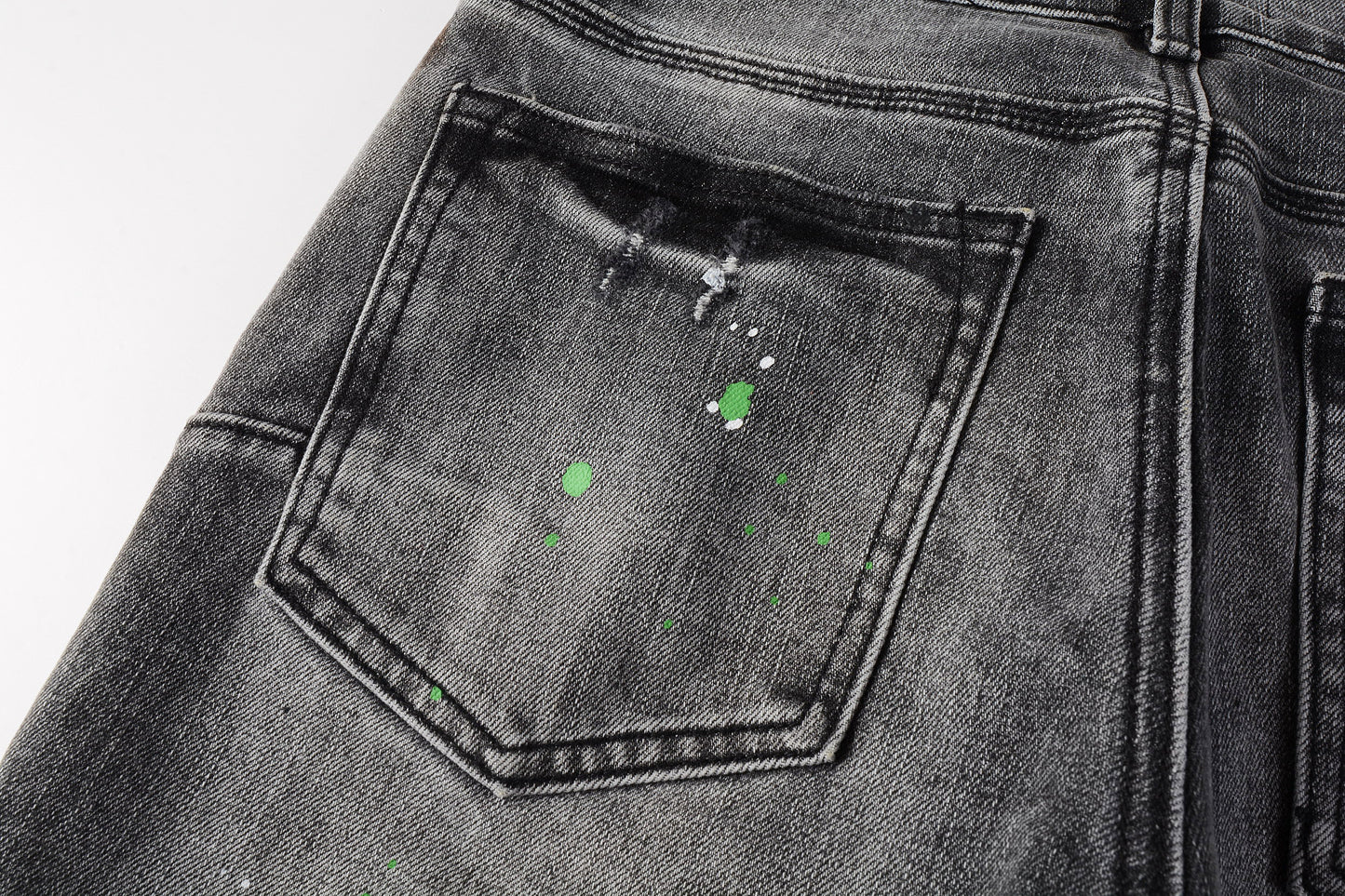 PURPLE New High Quality Mens Jeans Designer Jeans Fashion Distressed Ripped Denim Cargo For Men High Street Fashion 9031