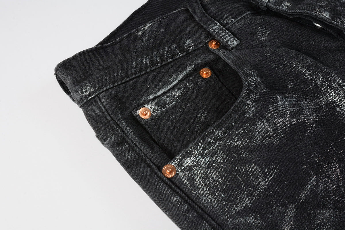 PURPLE Luxury Jeans Designer Fashion Trousers Fashionable Pants Summer Breathable Cotton Blue Pants 9028