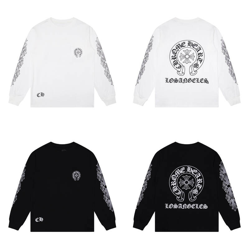 CHROME HEARTS Men's Long-Sleeve T-shirtSweatshirt K8008