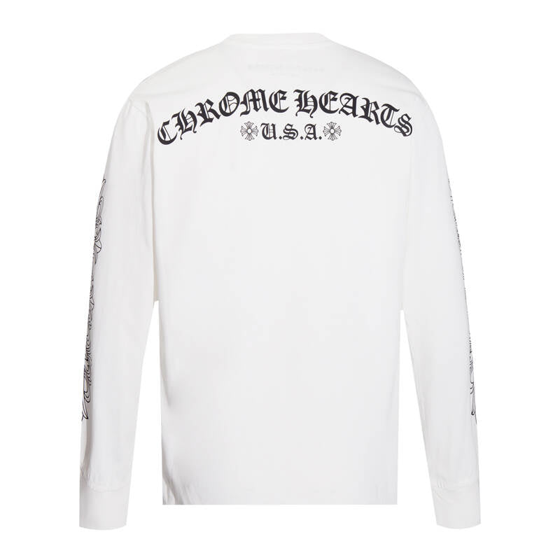 CHROME HEARTS Men's Long-Sleeve T-shirtSweatshirt K8005