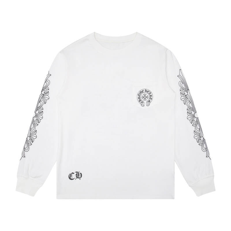 CHROME HEARTS Men's Long-Sleeve T-shirtSweatshirt K8008