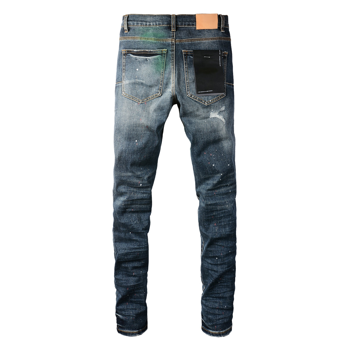PURPLE Blue Stretch Jeans 9070 with Medium Elasticity andFull Length Design