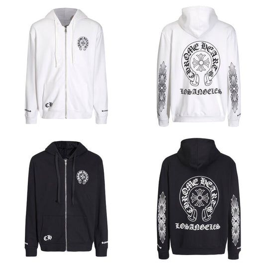 Luxury CHROME HEARTS  ZIP-UP Hoodie K5009