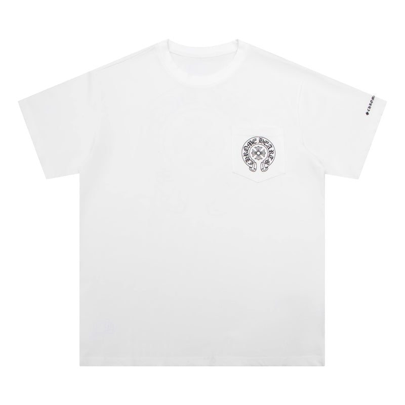 CHROME HEARTS Horse Shoe Logo Pocket T-Shirt K6013