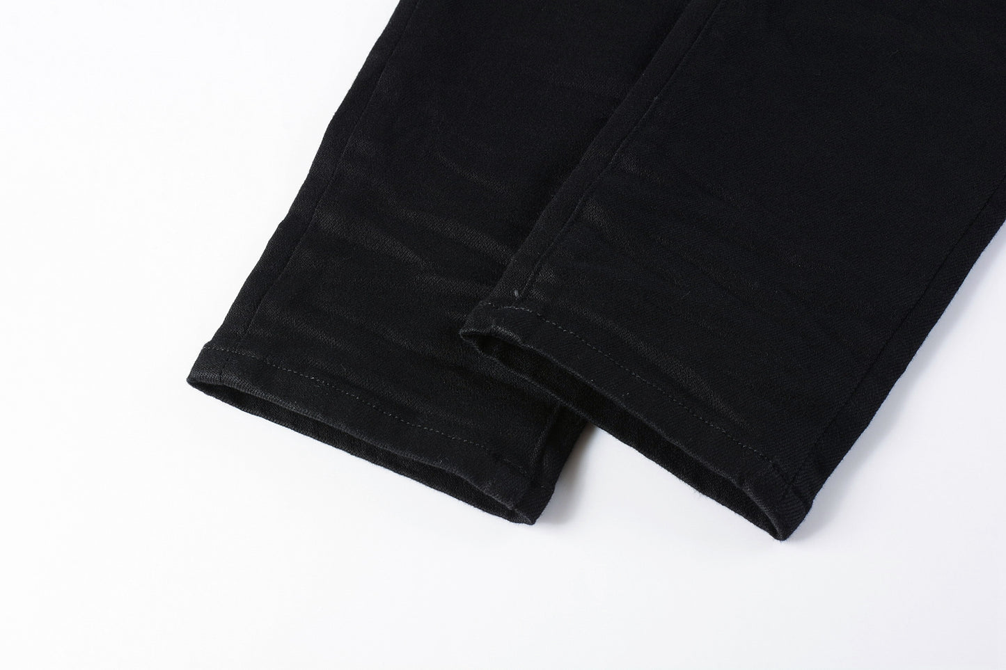 PURPLE Men Streetwear Skinny Jeans Black Wash with Clean Minimalist Style 9023