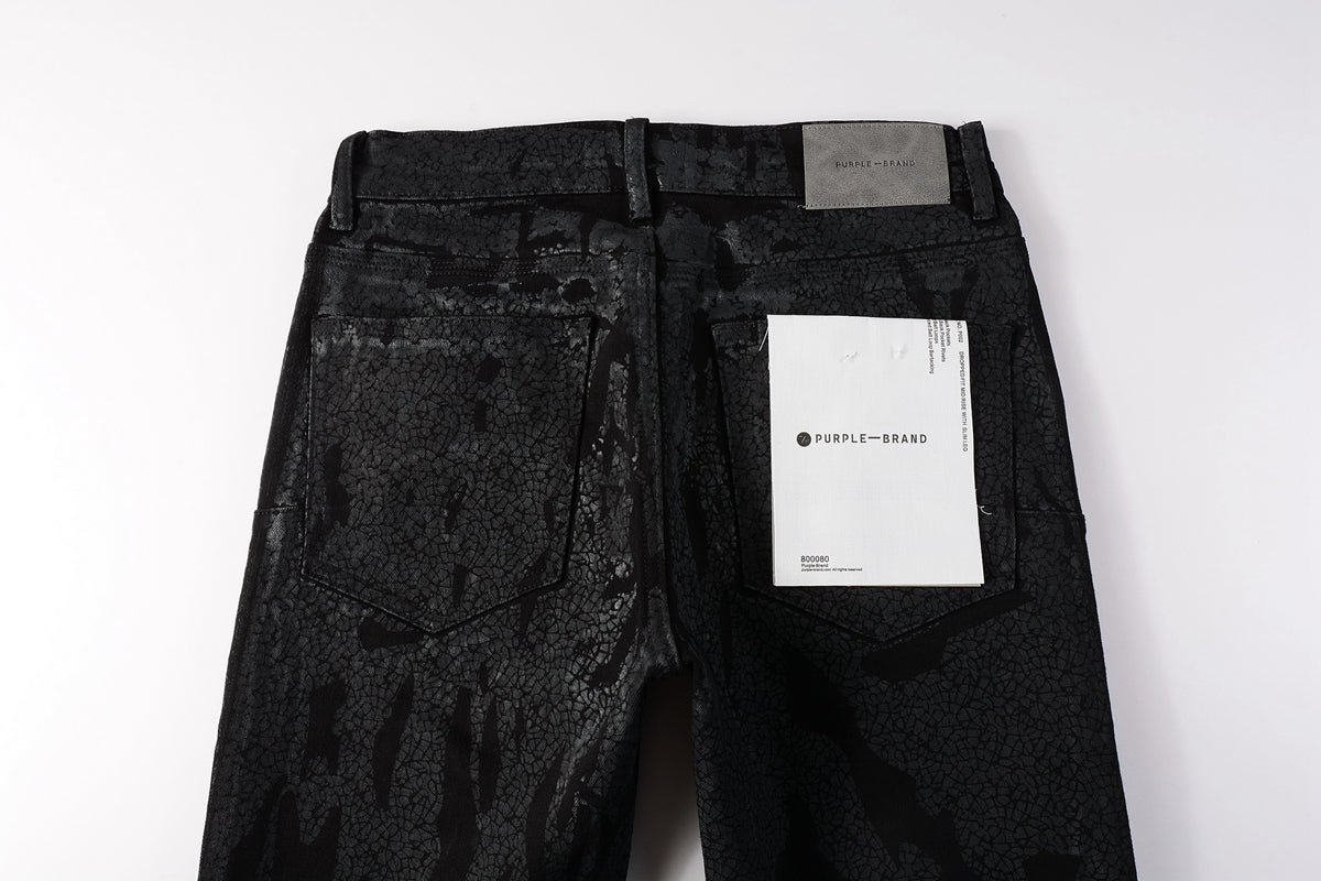 PURPLE Jeans Coating Texture Personalized Fashion Trend High quality pants 9026