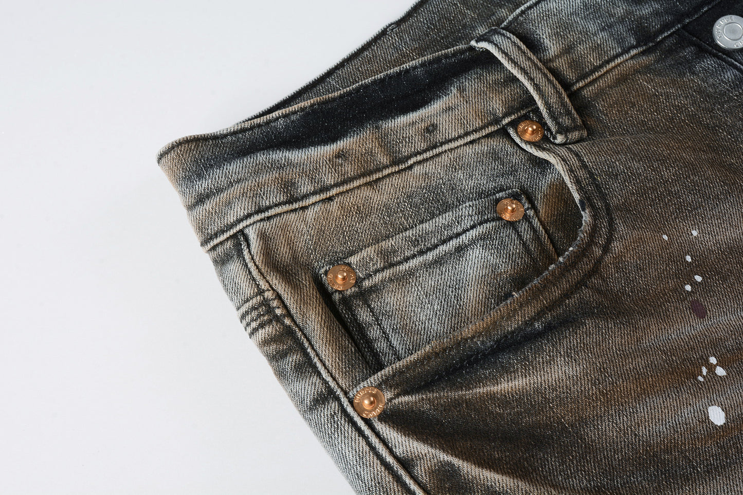 PURPLE New High Quality Mens Jeans Designer Jeans Fashion Distressed Ripped Denim Cargo For Men High Street Fashion 9031