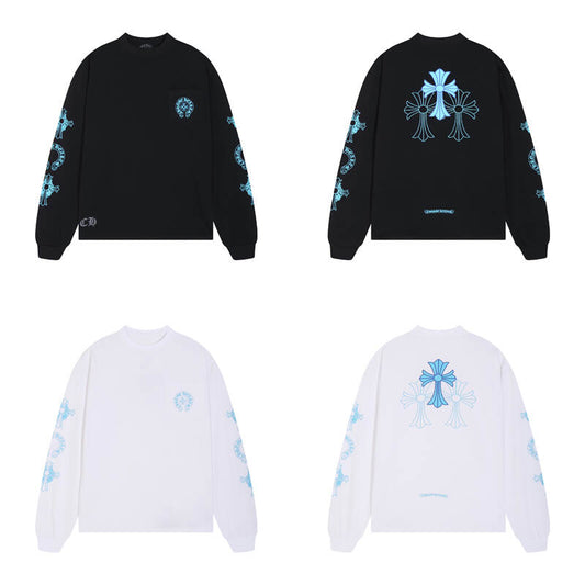 CHROME HEARTS  Men's Long-Sleeve T-shirtSweatshirt K8018