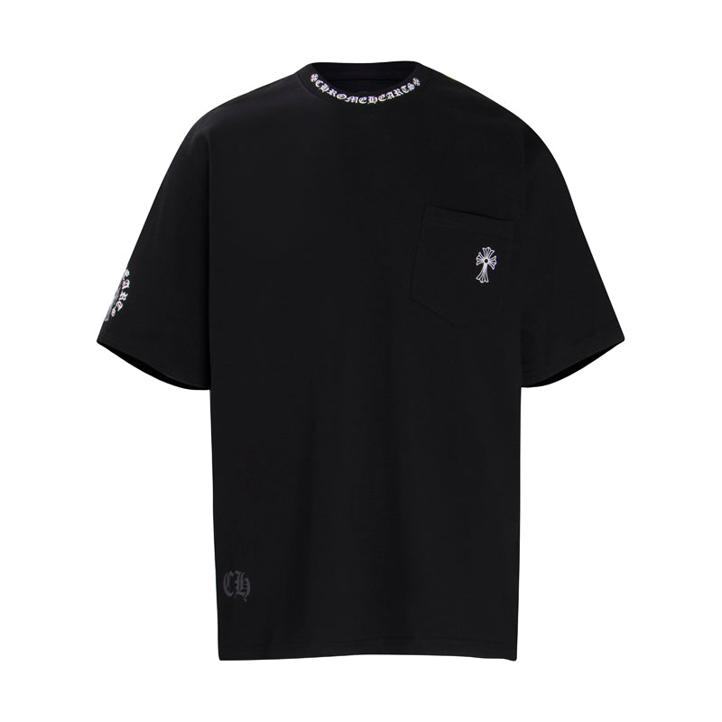 CHROME HEARTS  Neck Logo T-shirt K6022