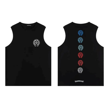 CHROME HEARTS Rainbow horseshoe printtank top T-shirt P60