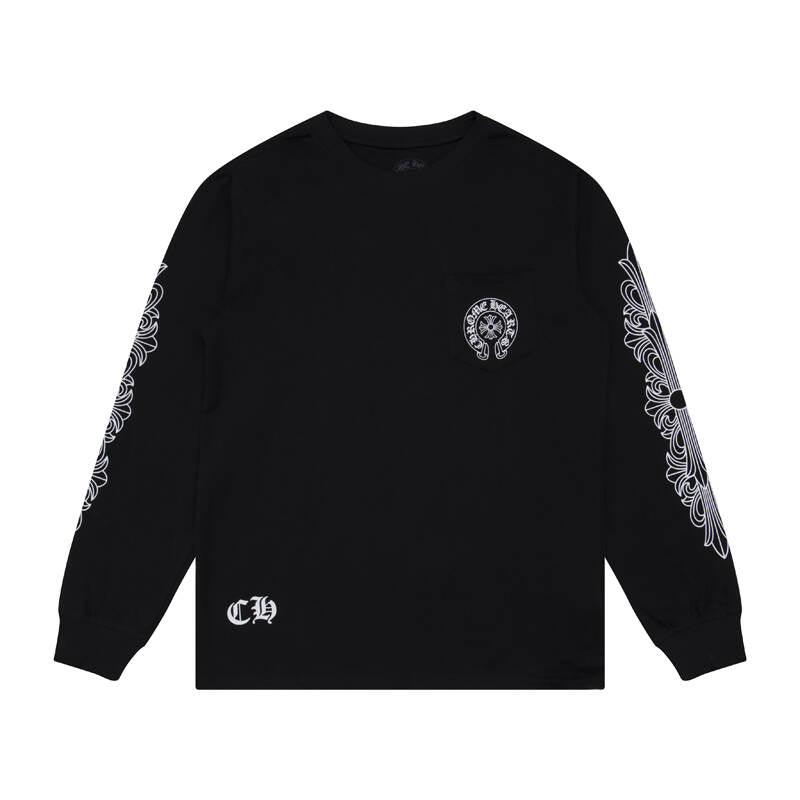 CHROME HEARTS  Men's Long-Sleeve T-shirtSweatshirt K8008