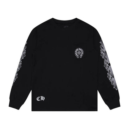 CHROME HEARTS  Men's Long-Sleeve T-shirtSweatshirt K8008