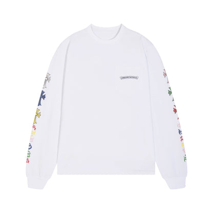 CHROME HEARTS  Men's Long-Sleeve T-shirtSweatshirt K8015