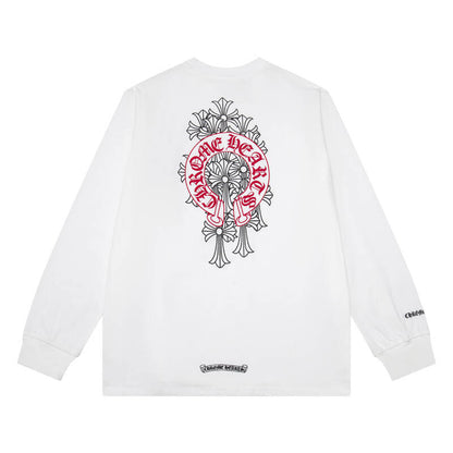 CHROME HEARTS  Men's Long-Sleeve T-shirtSweatshirt K8006