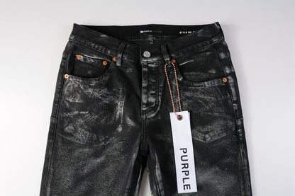 PURPLE  Luxury Jeans Designer Fashion Trousers Fashionable Pants Summer Breathable Cotton Blue Pants 9028