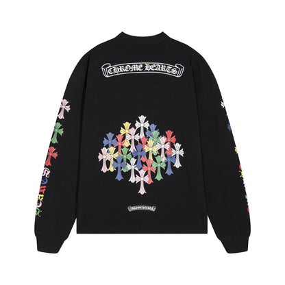 CHROME HEARTS  Men's Long-Sleeve T-shirtSweatshirt K8015
