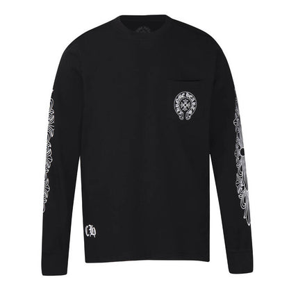 CHROME HEARTS  Men's Long-Sleeve T-shirtSweatshirt K8008