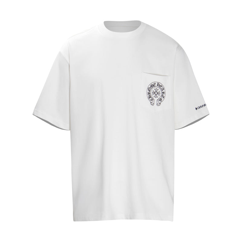 CHROME HEARTS Horse Shoe Logo Pocket T-Shirt K6013