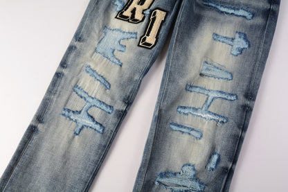 PURPLE  Purple Mens Jeans Designer Jeans High-End Quality Slim Casual Straight Design Skinny Straight Jeans