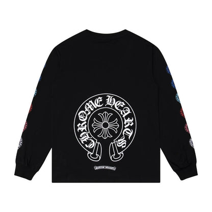 CHROME HEARTS  Men's Long-Sleeve T-shirtSweatshirt K8009