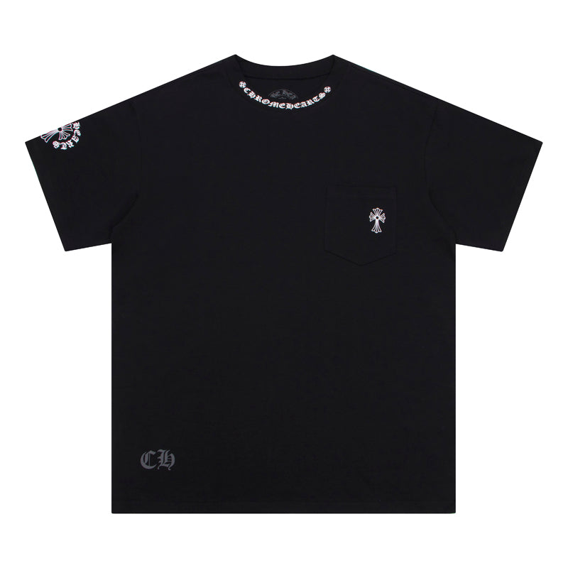 CHROME HEARTS  Neck Logo T-shirt K6022