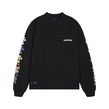 CHROME HEARTS  Men's Long-Sleeve T-shirtSweatshirt K8015