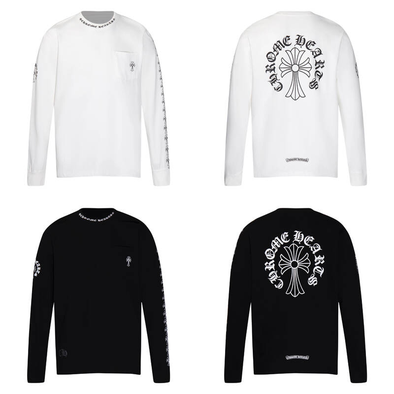 CHROME HEARTS  Men's Long-Sleeve T-shirtSweatshirt K9010