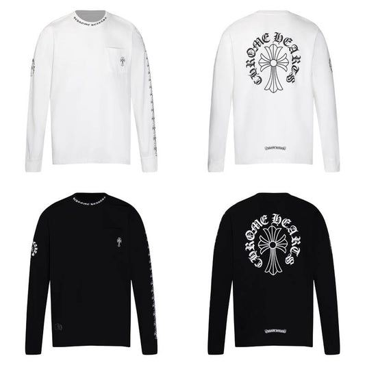 CHROME HEARTS  Men's Long-Sleeve T-shirtSweatshirt K9010