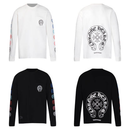 CHROME HEARTS  Men's Long-Sleeve T-shirtSweatshirt K8009