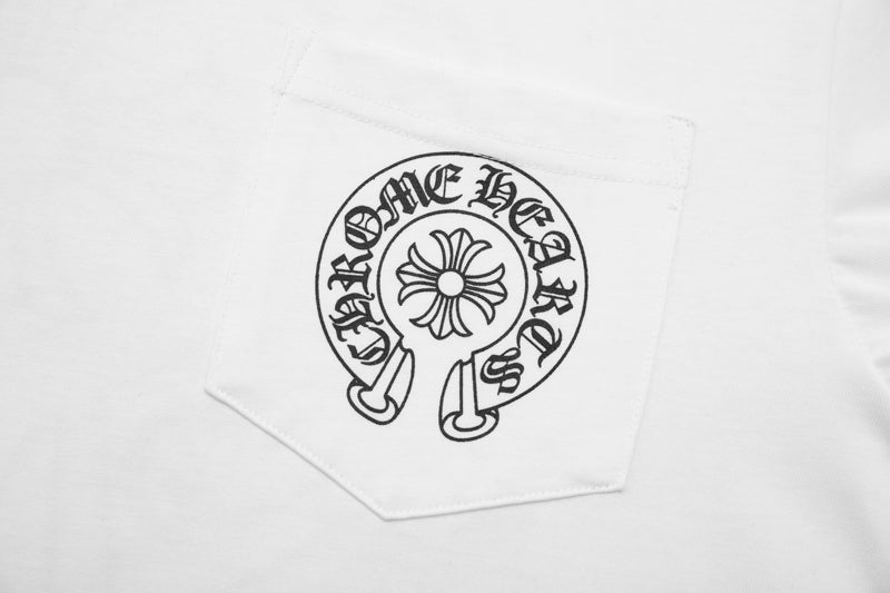 CHROME HEARTS Horse Shoe Logo Pocket T-Shirt K6013