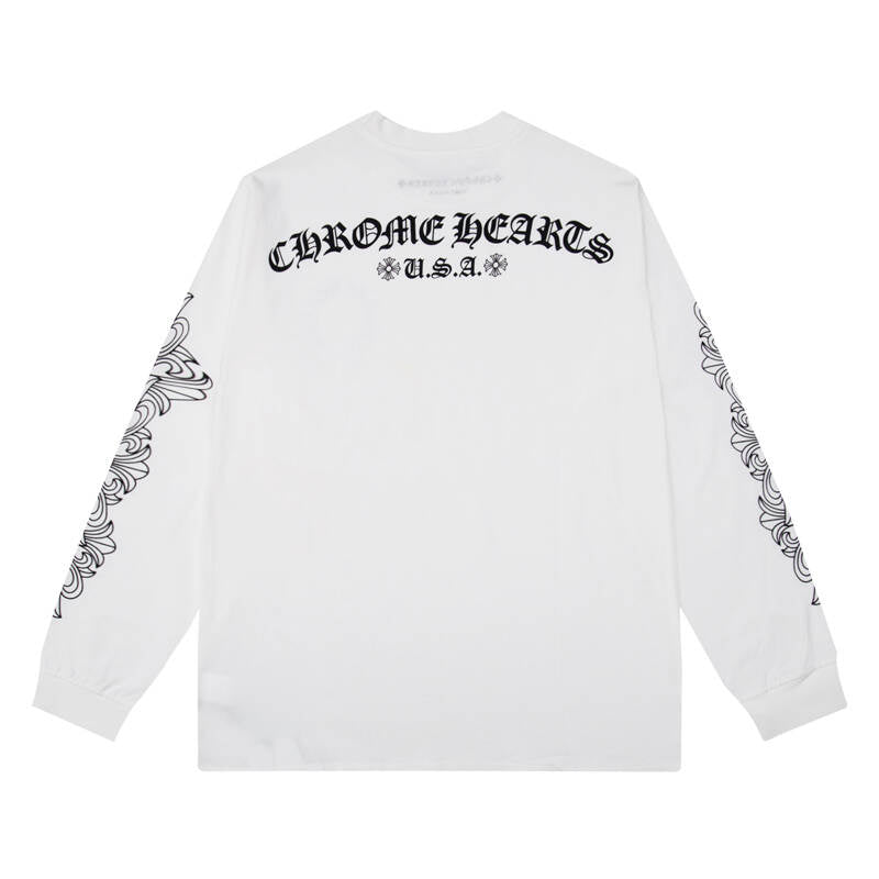 CHROME HEARTS  Men's Long-Sleeve T-shirtSweatshirt K8005