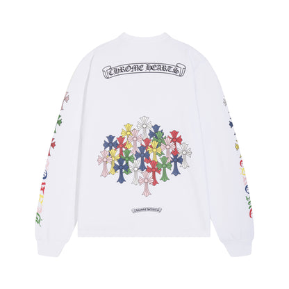 CHROME HEARTS  Men's Long-Sleeve T-shirtSweatshirt K8015