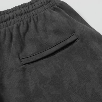 CHROME HEARTS  Men Designer Wide Leg Jeans Vintage Black with Quilted Texture and Distressed Hem 1115