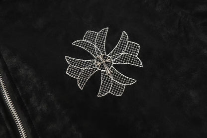 Chrome Hearts Horseshoe Cross Jacket - Black Street Embroidered Coat 8800