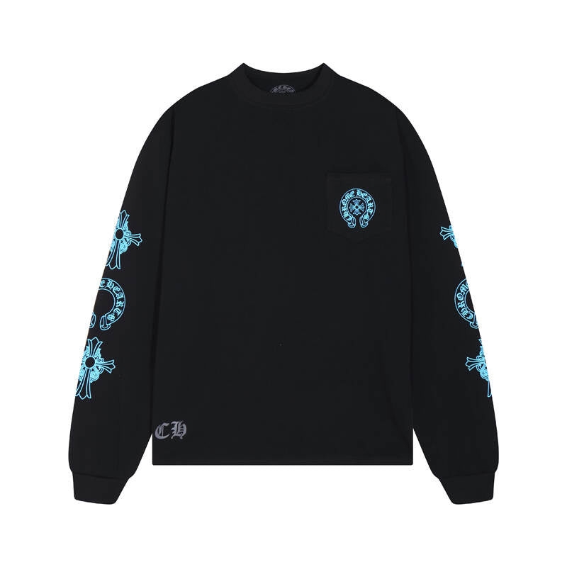 CHROME HEARTS  Men's Long-Sleeve T-shirtSweatshirt K8018