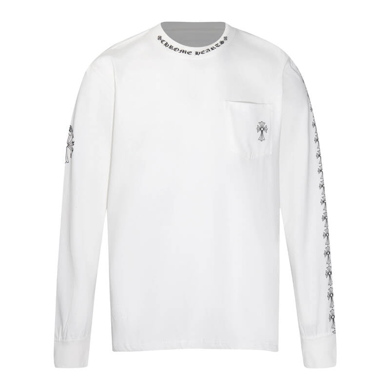 CHROME HEARTS  Men's Long-Sleeve T-shirtSweatshirt K9010